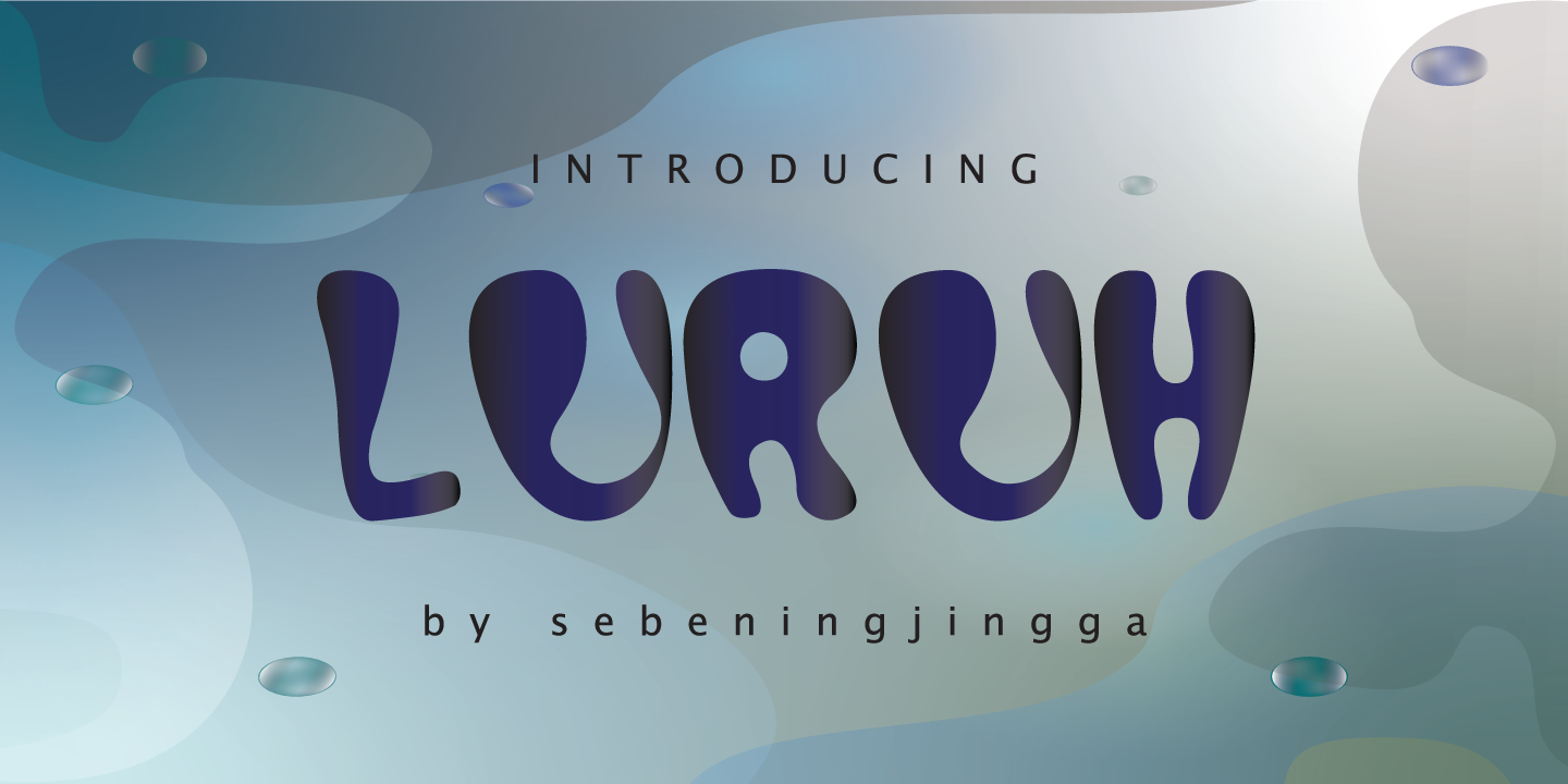 Beispiel einer Luruh-Schriftart